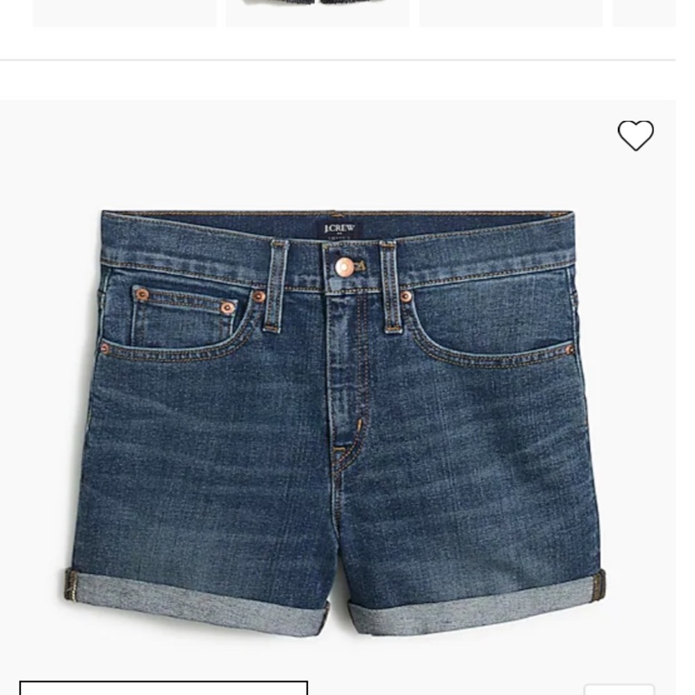Classic denim short in dark pacific blue wash